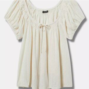NWT Torrid Cap Sleeve Peasant Top (2X)